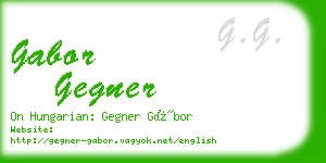 gabor gegner business card